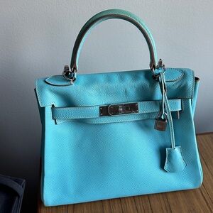 Hermes Blue Kelly